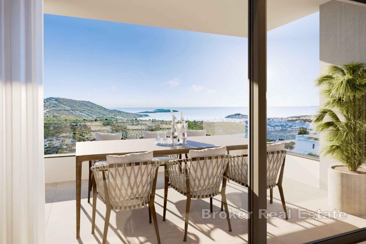 Appartement unique dans un immeuble neuf avec vue mer