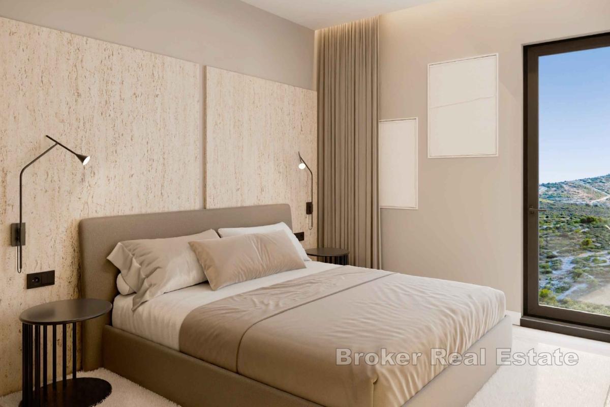 Luksus penthouse med panoramautsikt over havet i en ny bygning