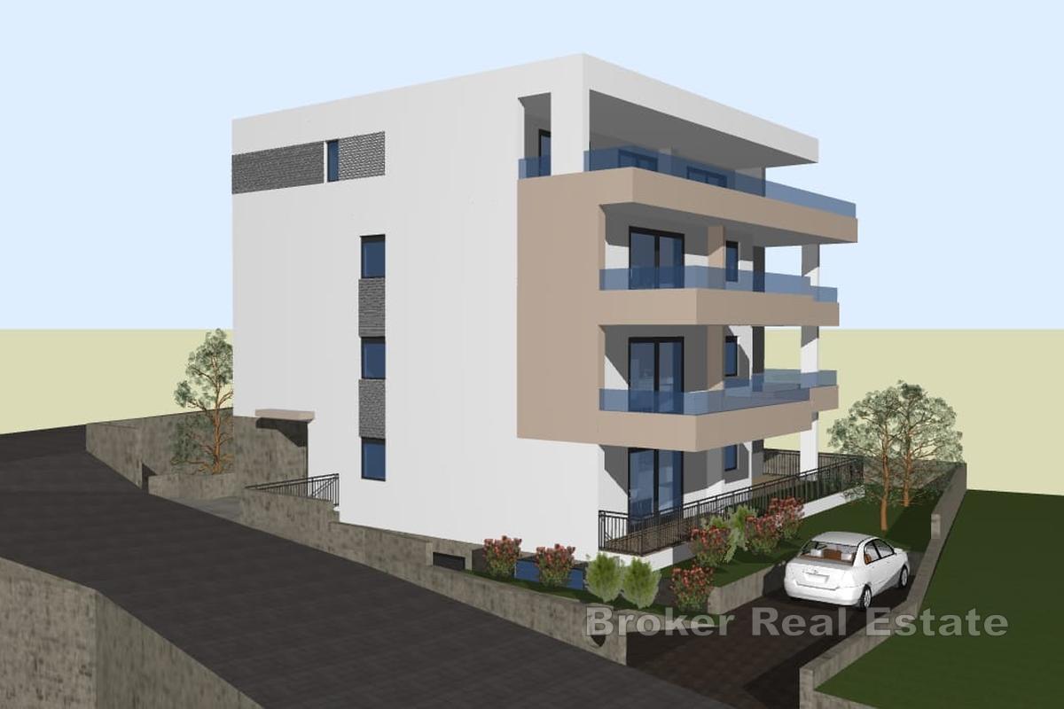 Apartament w nowym budynku z widokiem na morze
