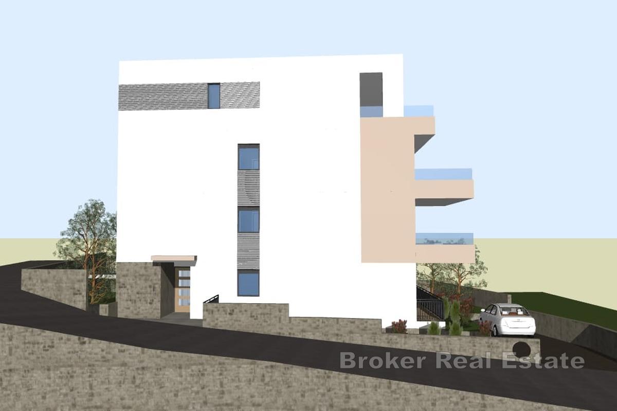 Apartament w nowym budynku z widokiem na morze