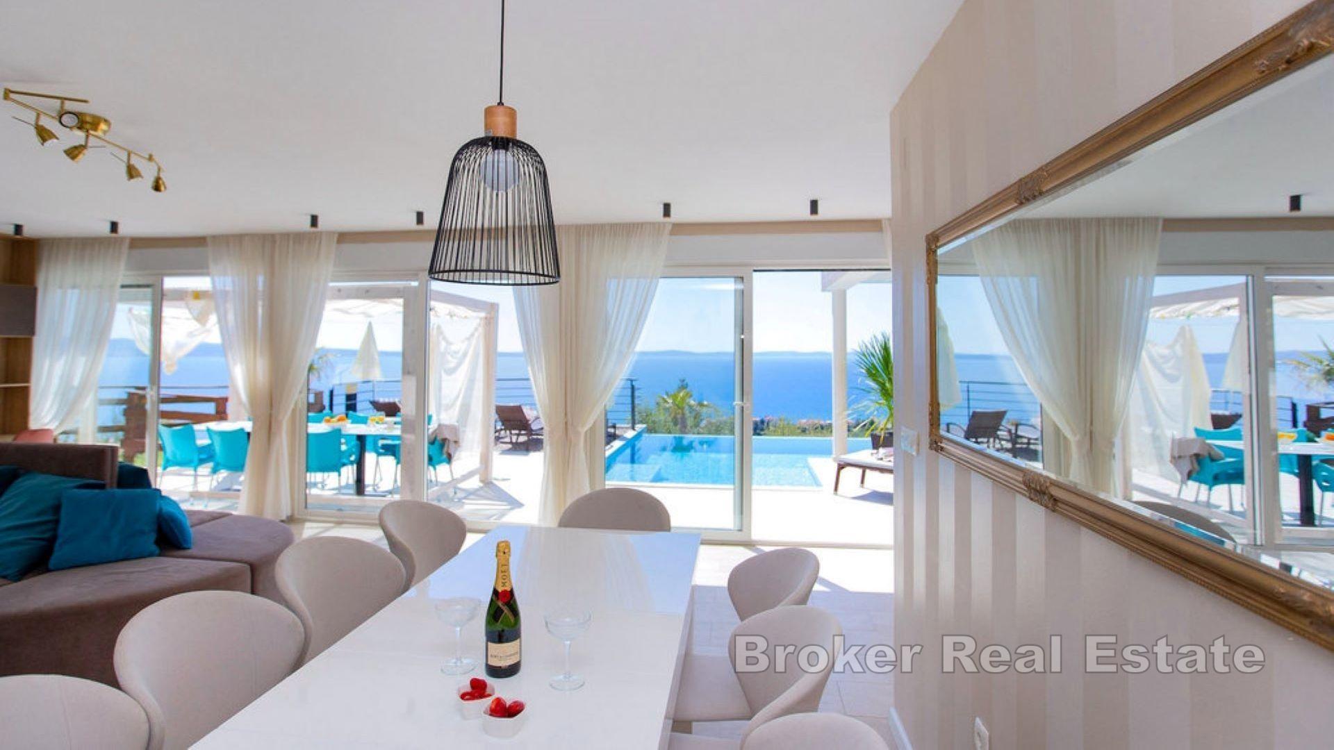 Dvě atraktivní vily s panoramatickým výhledem na moře