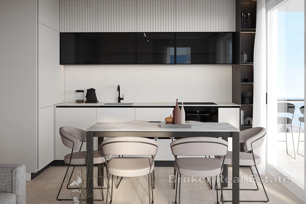 Nybyggda lägenheter med vacker utsikt och nära till havet