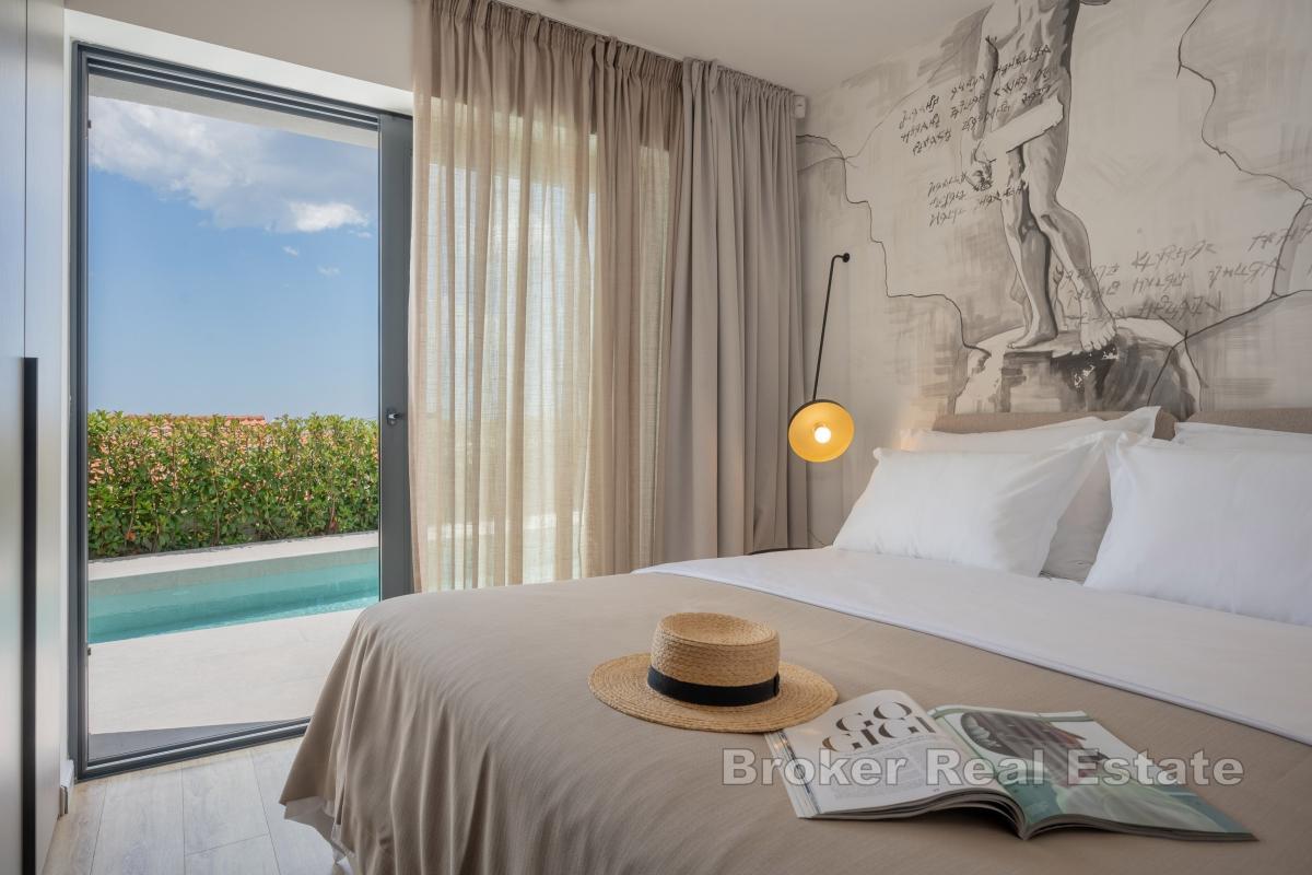 Attraktiv villa til leie med panoramautsikt over havet