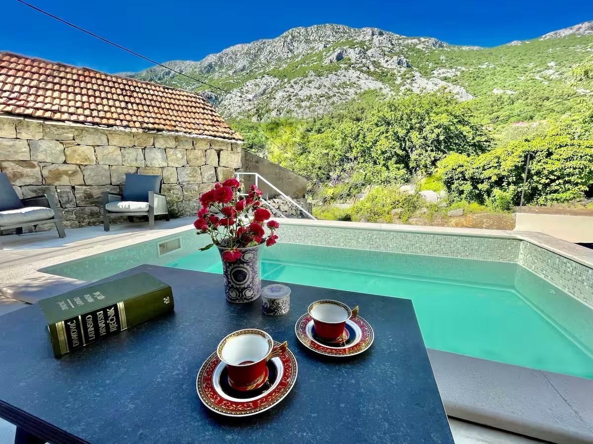 Stone house with swimming pool