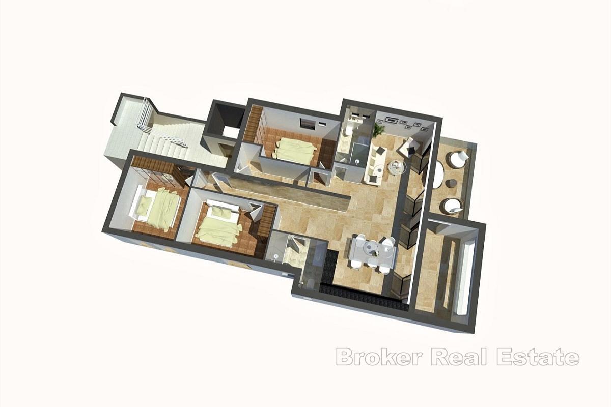 Byggmark med bygglov och projekt