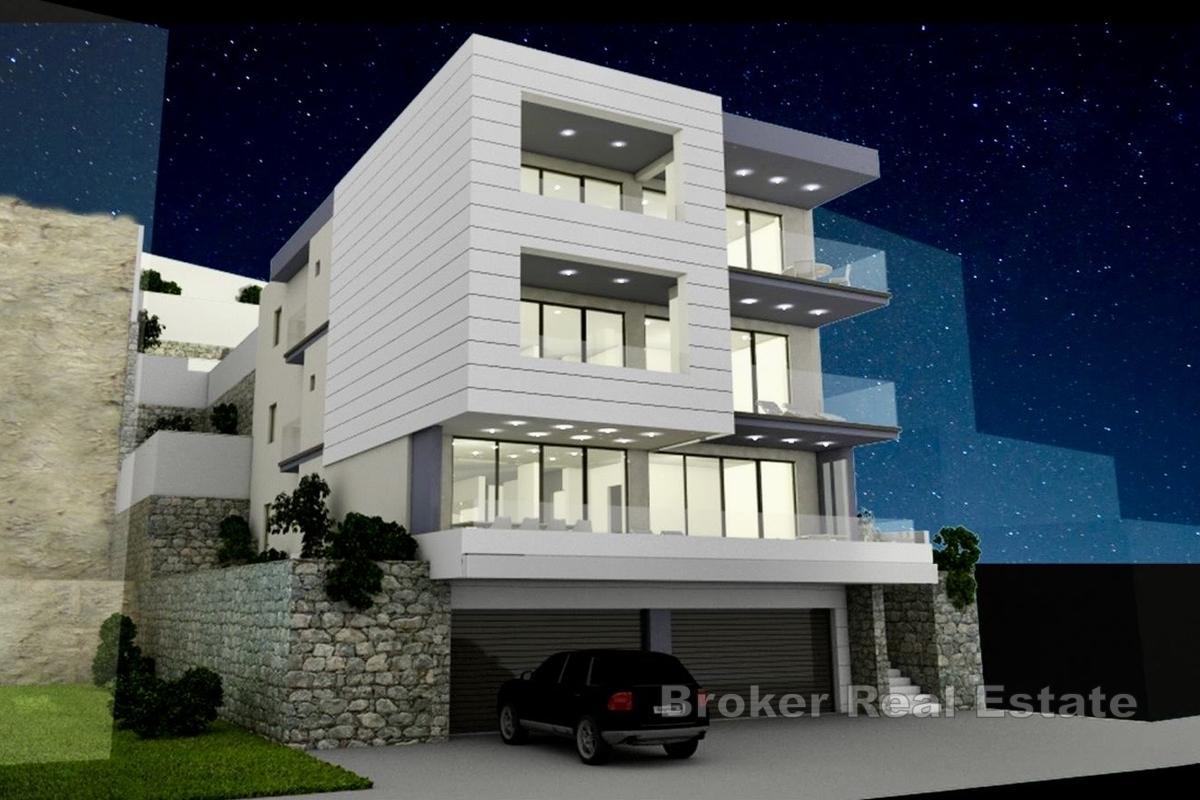 Byggmark med bygglov och projekt