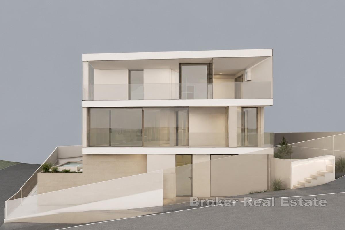 Baugrundstück mit Baugenehmigung für eine moderne Villa mit Pool