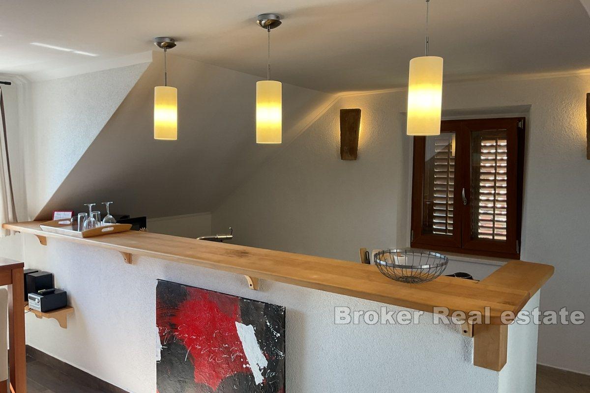 Dvojdomek Kamenný dům s panoramatickým výhledem na moře