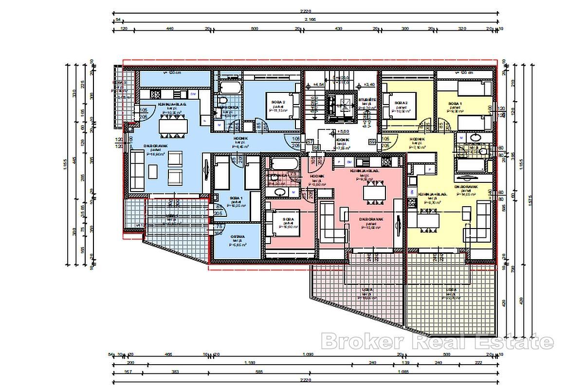 Nowoczesny apartament z widokiem na wybrzeże, drugi rząd od morza