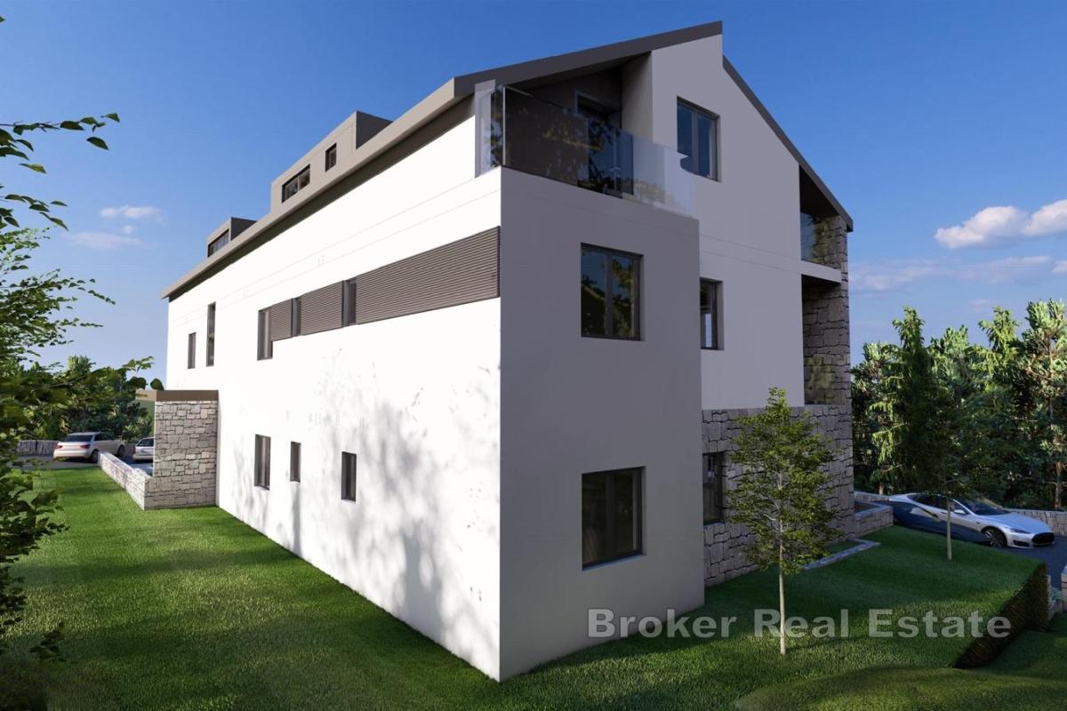 Dachgeschosswohnung in einem Neubau mit Meerblick, zweite Reihe zum Meer