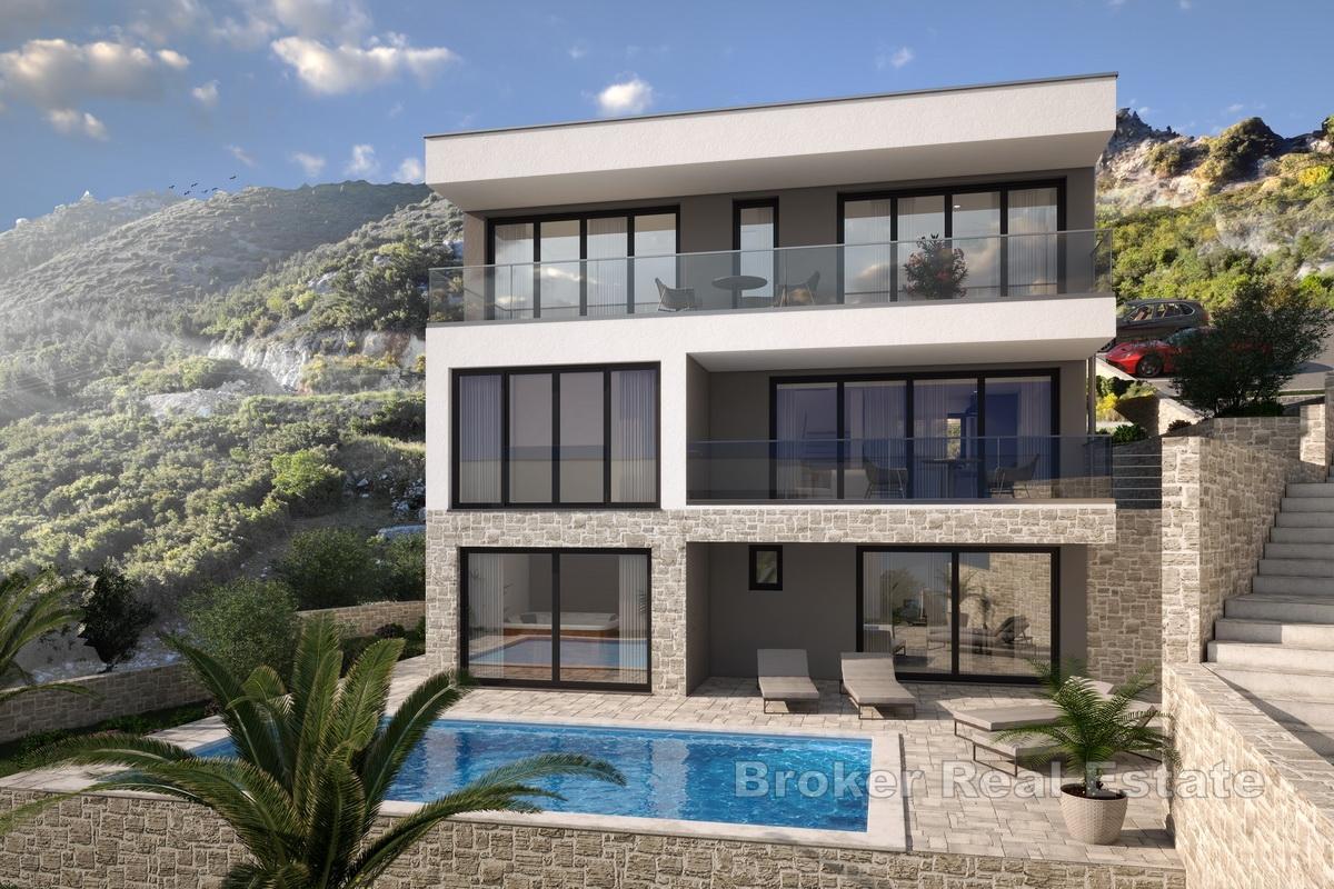 Villa mit Pool und Wellness in Strandnähe