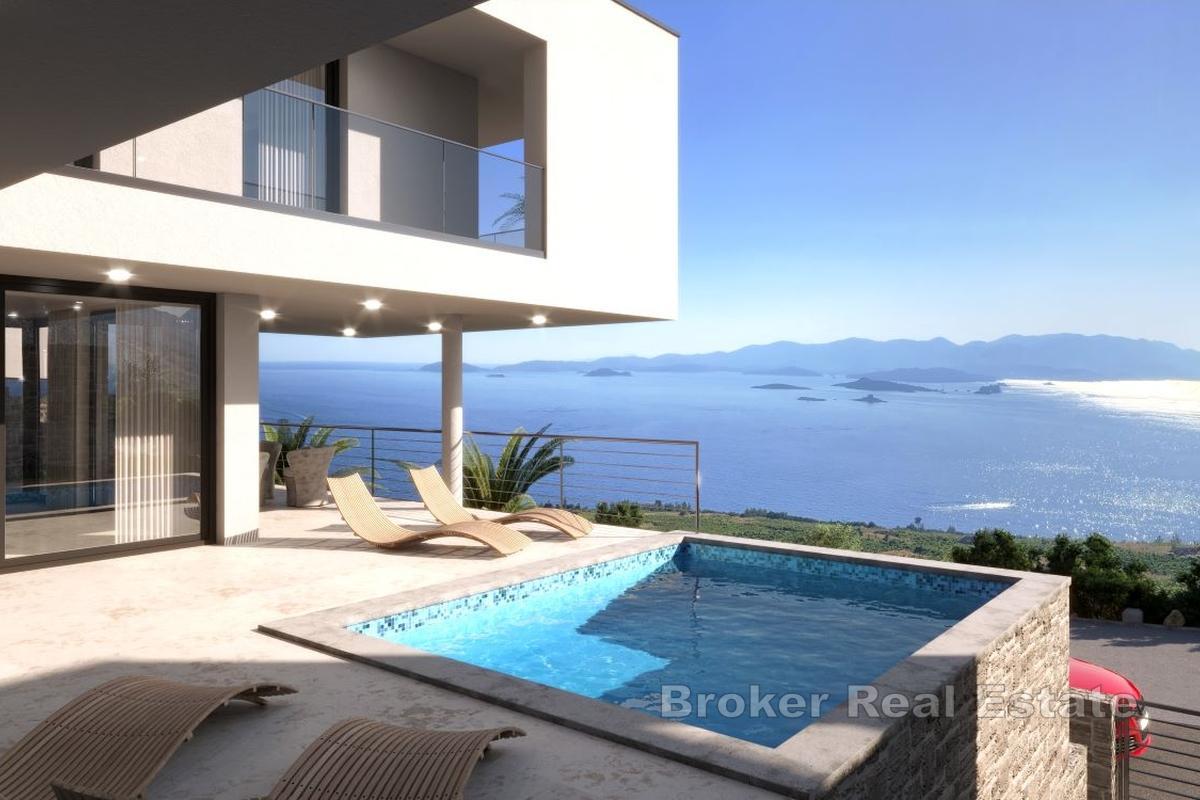 Villa avec piscine et vue imprenable sur la mer