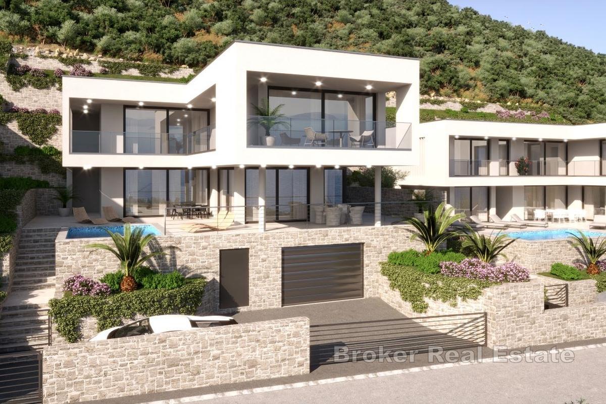 Villa moderne avec piscine et vue spectaculaire sur la mer