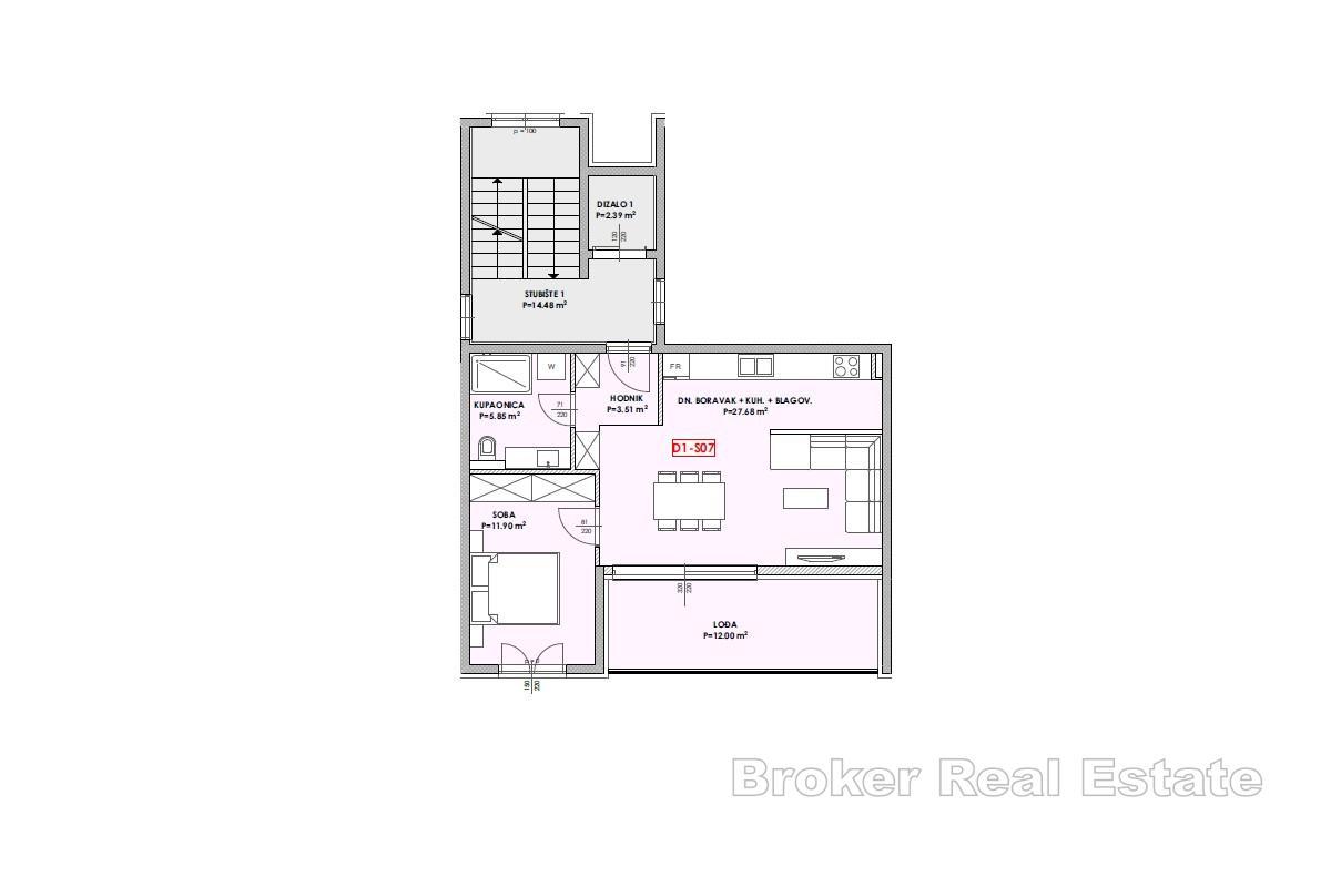 Appartement T2 en bord de mer