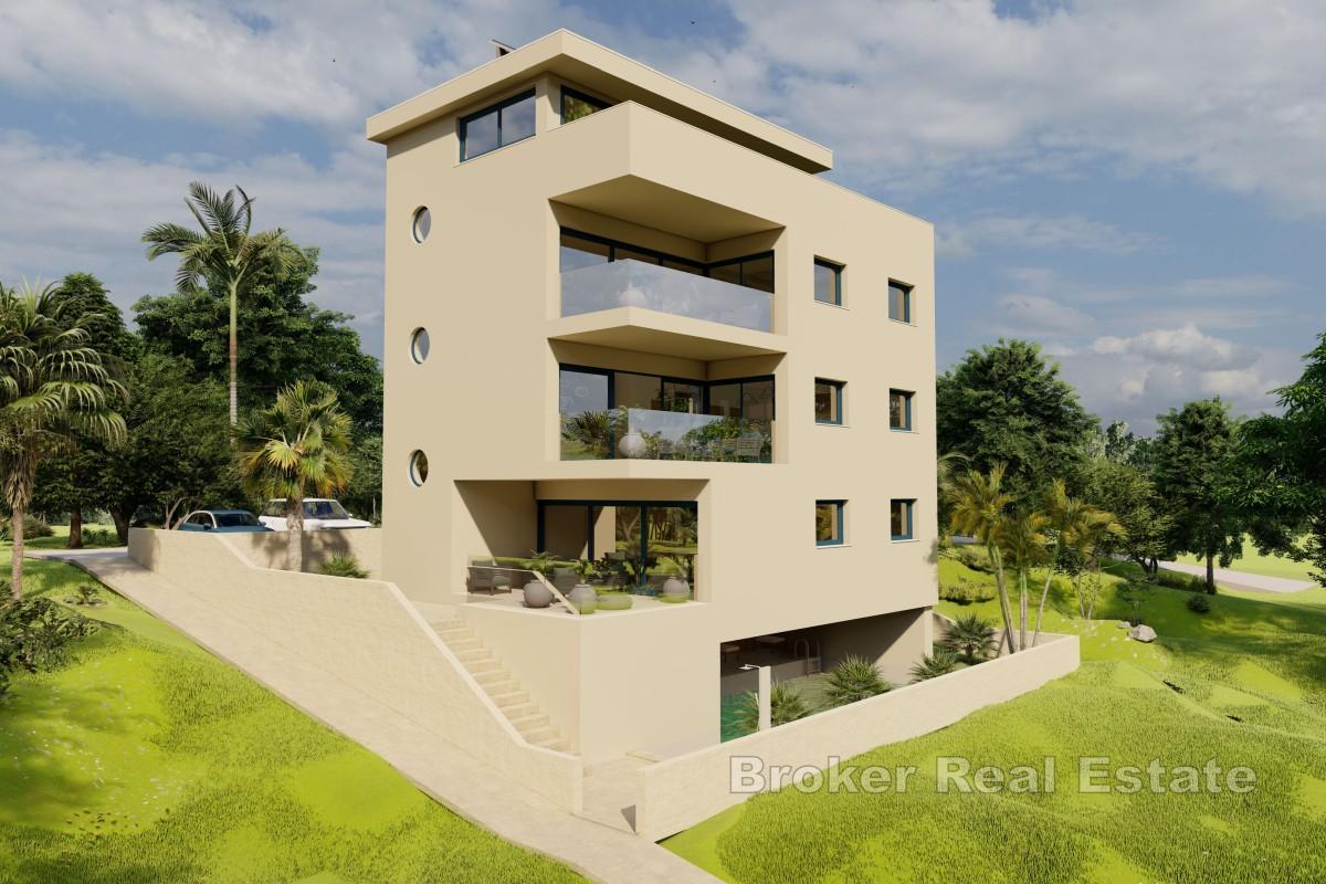 Terrain constructible avec projet et permis de construire