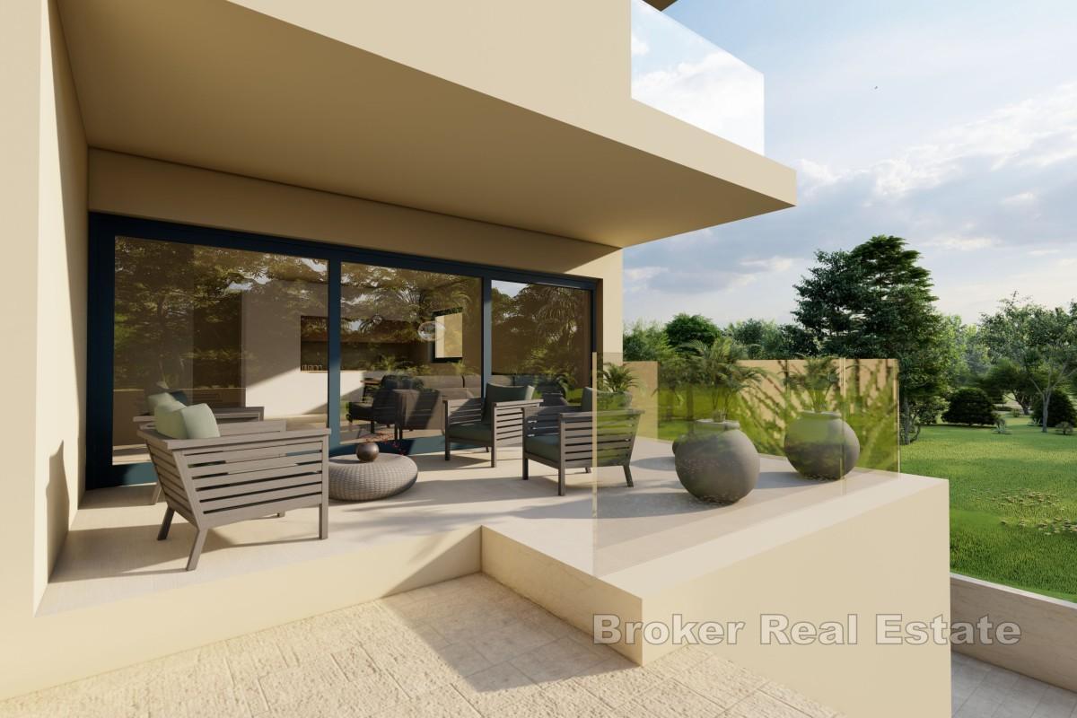 Terrain constructible avec projet et permis de construire