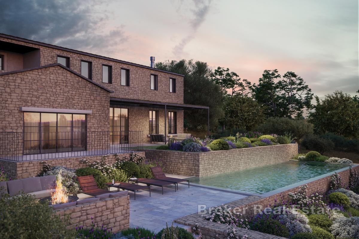 Villa in pietra con piscina