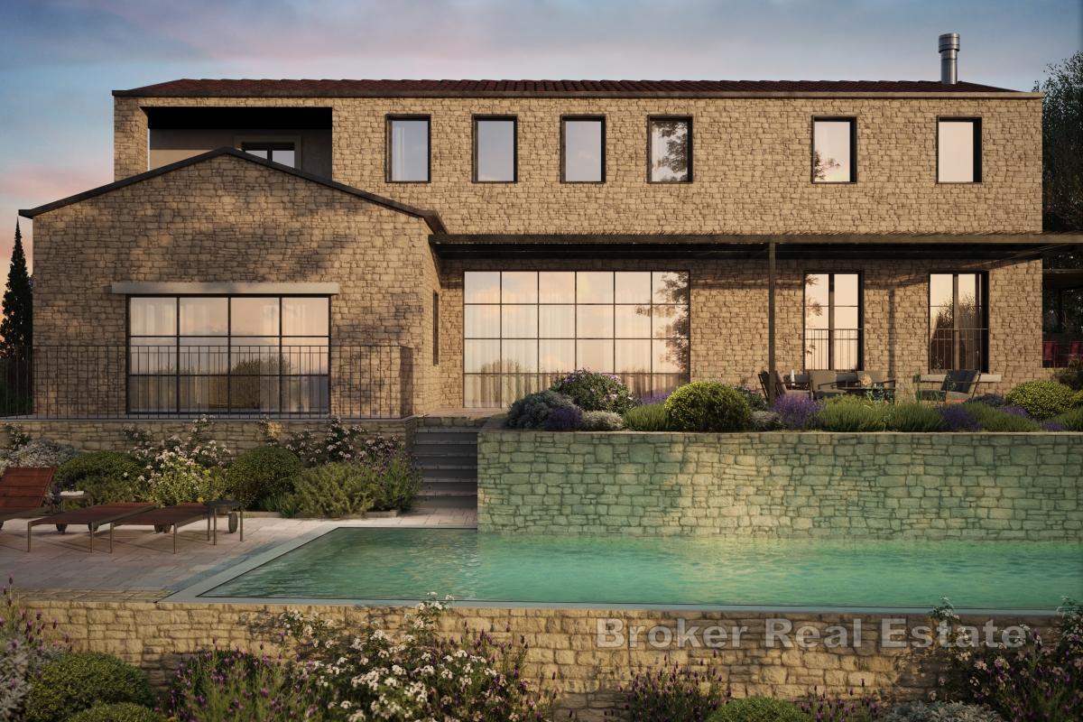 Kamienna willa z basenem