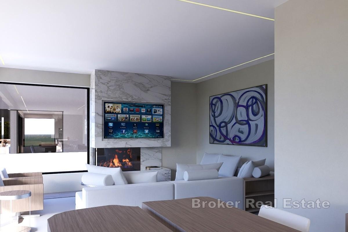 Toppleilighet med panoramautsikt og takterrasse