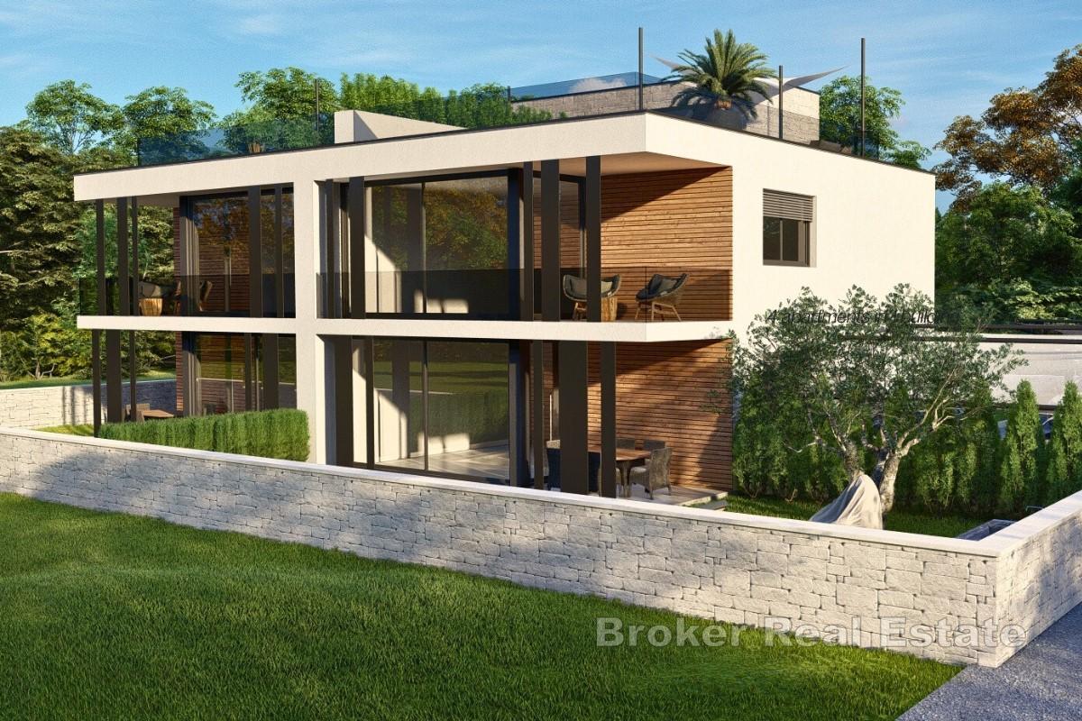 Современная квартира с бассейном недалеко от моря