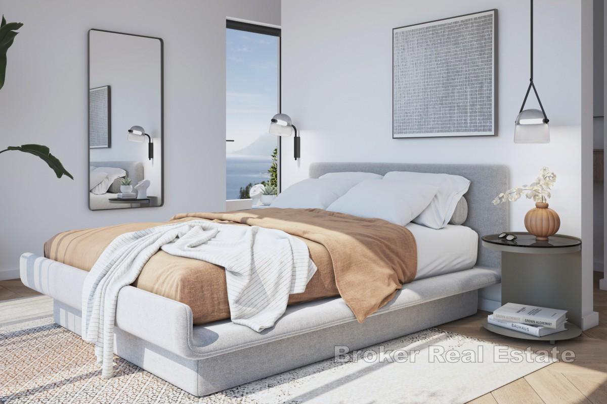 Appartamento di lusso al primo piano con terrazza, jacuzzi e vista mare