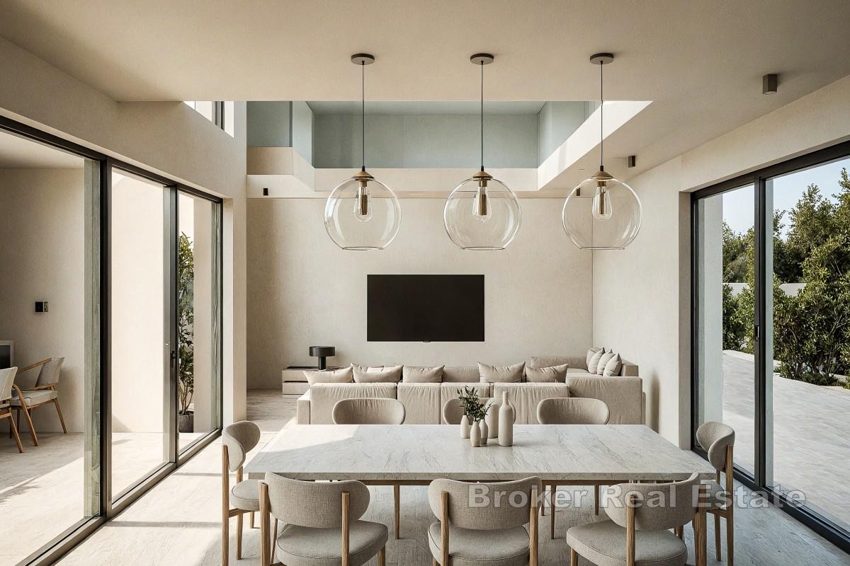 Luksuriøs moderne villa nær sjøen, med svømmebasseng og takterrasse