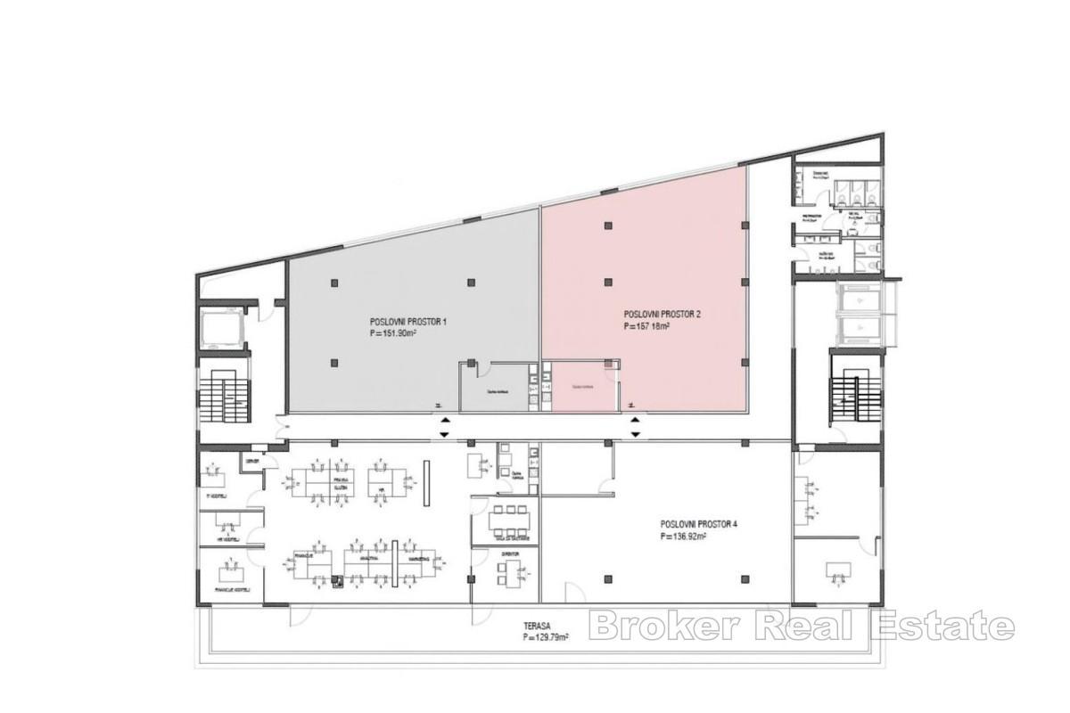 Attraktiv kontorslokal med balkong i modern kontorsbyggnad