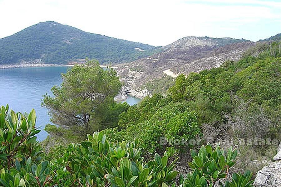 Gammelt steinhus på stor tomt