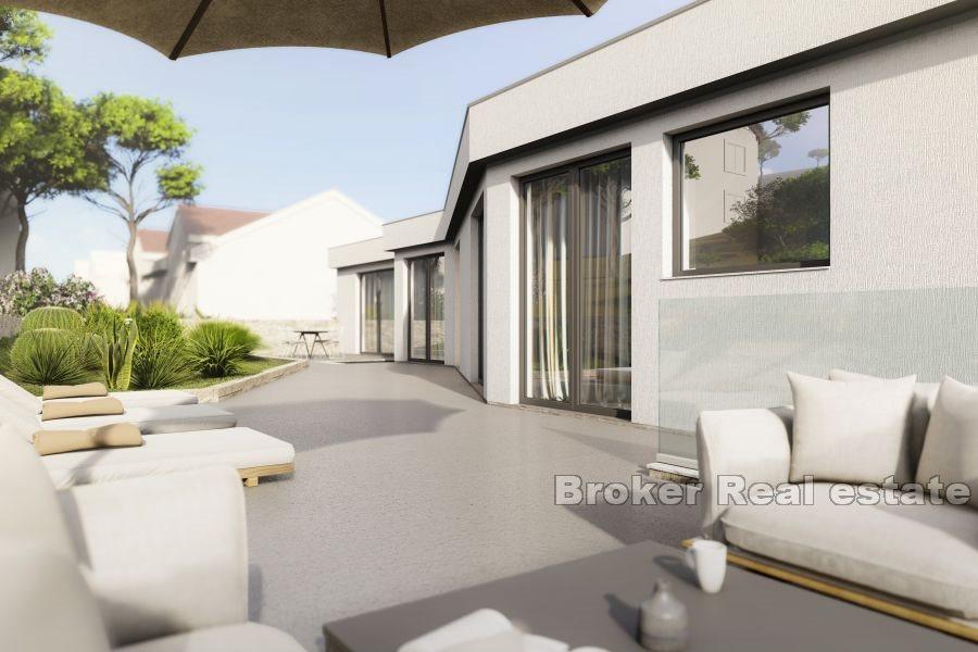 Villa under construction, sea view