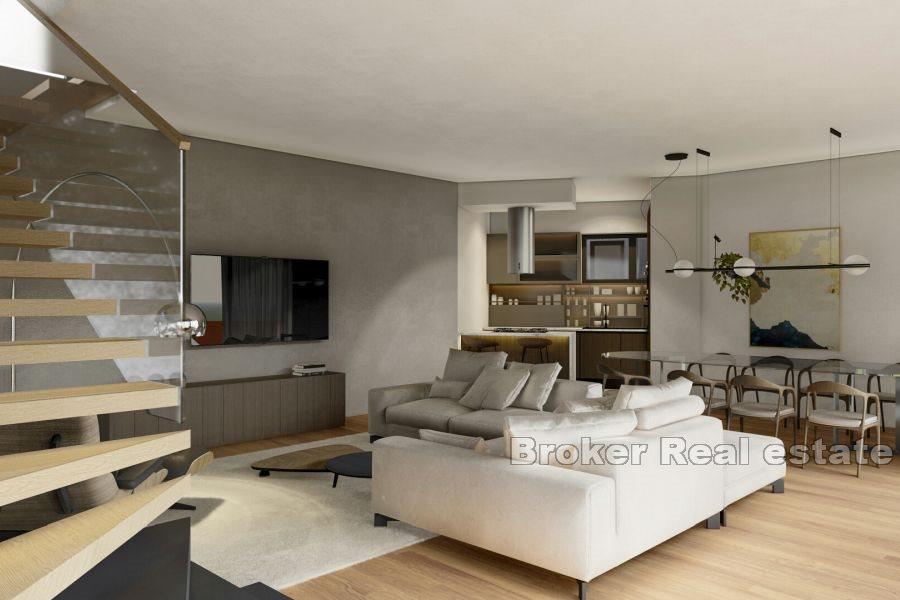 Willa w budowie, widok na morze