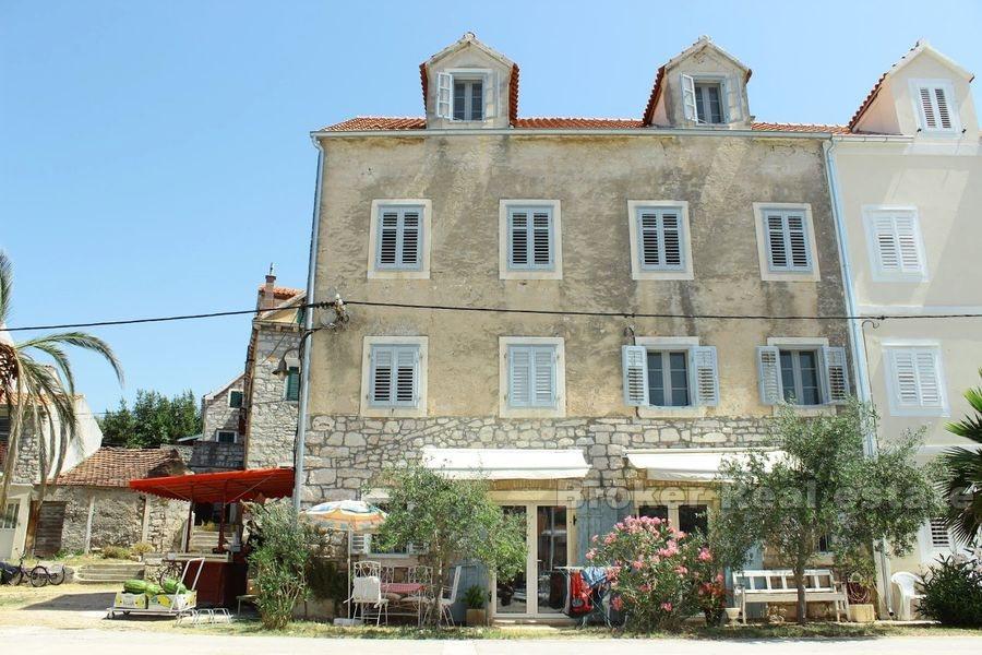 Seafront stone house on island near Sibenik, for sale