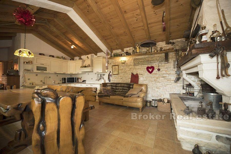 Renovated stone houses with swimming pool