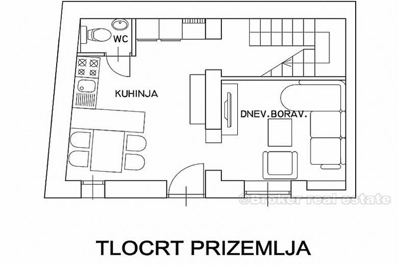 Renovovaný starý dům v centru města