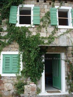 Semi-detached old stone house