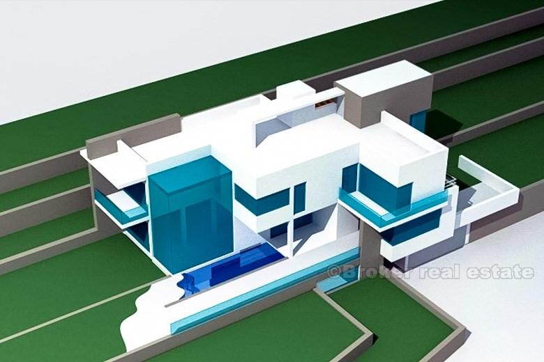 Projekt der Villa, zum Verkauf