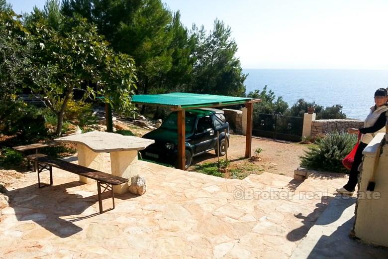 The property above the exotic beach