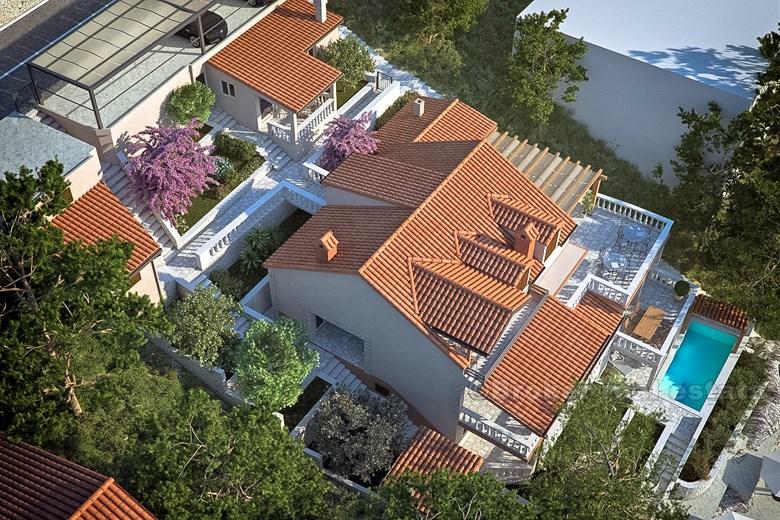 Prekrasna apartmanska kuća/vila, prvi red do mora