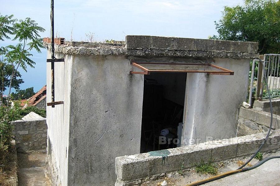 Unfinished house on two floors