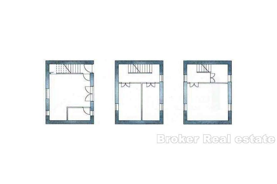 Gammelt steinhus, til salgs