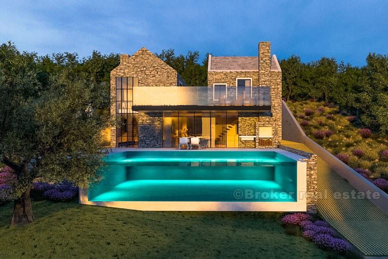 Działka budowlana z projektem, na sprzedaż