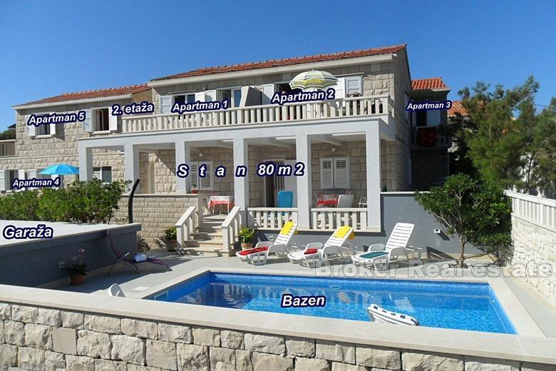 Schöne Villa mit offenem Meerblick