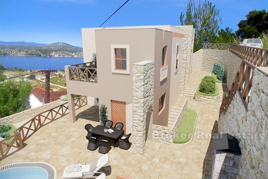 Działka budowlana z projektem dla willi, na sprzedaż