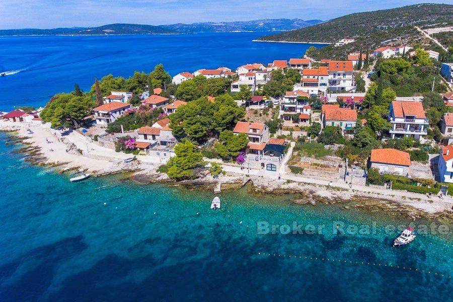 House, second row from the sea, for sale.