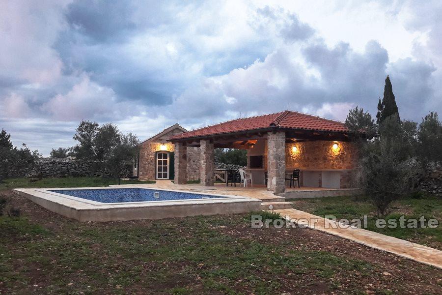 Renovated stone houses on the island of Hvar