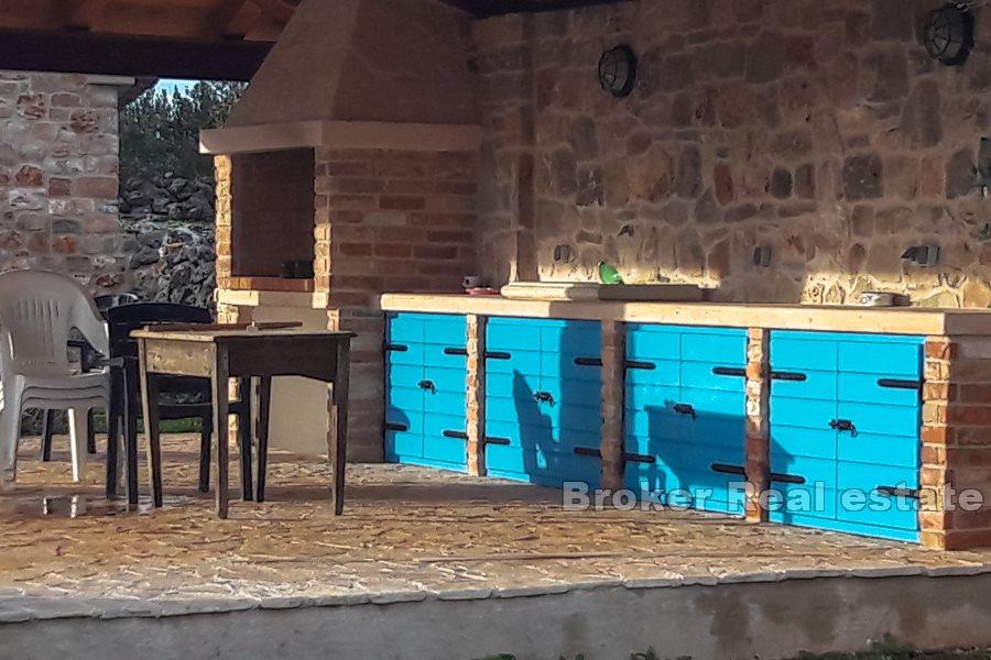 Renovated stone houses on the island of Hvar