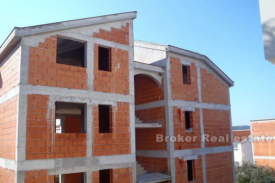 Unfinished detached house