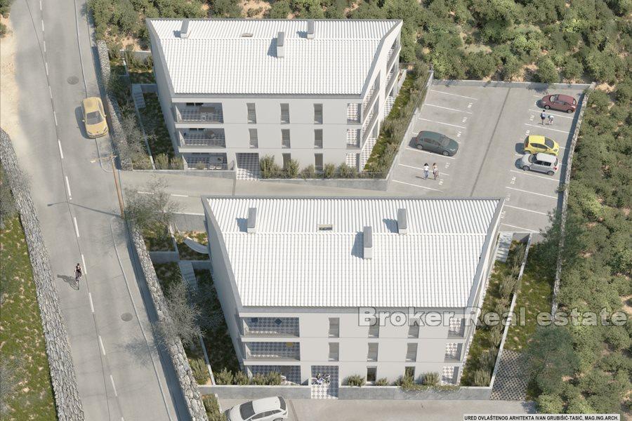 Zwei-Zimmer-Wohnungen in einem neuen Gebäude, Split Bereich