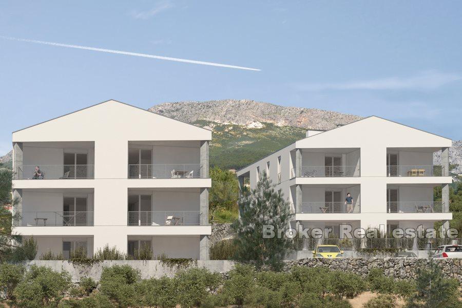 Appartamenti con due camere da letto in un nuovo edificio, zona di Spalato