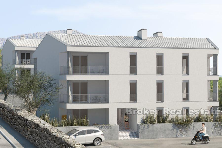 Zwei-Zimmer-Wohnungen in einem neuen Gebäude, Split Bereich
