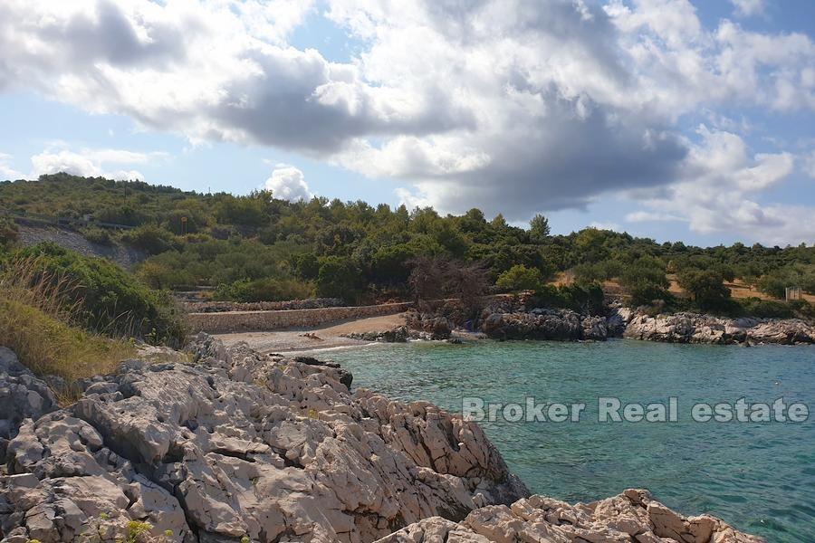 Byggmark första raden mot havet